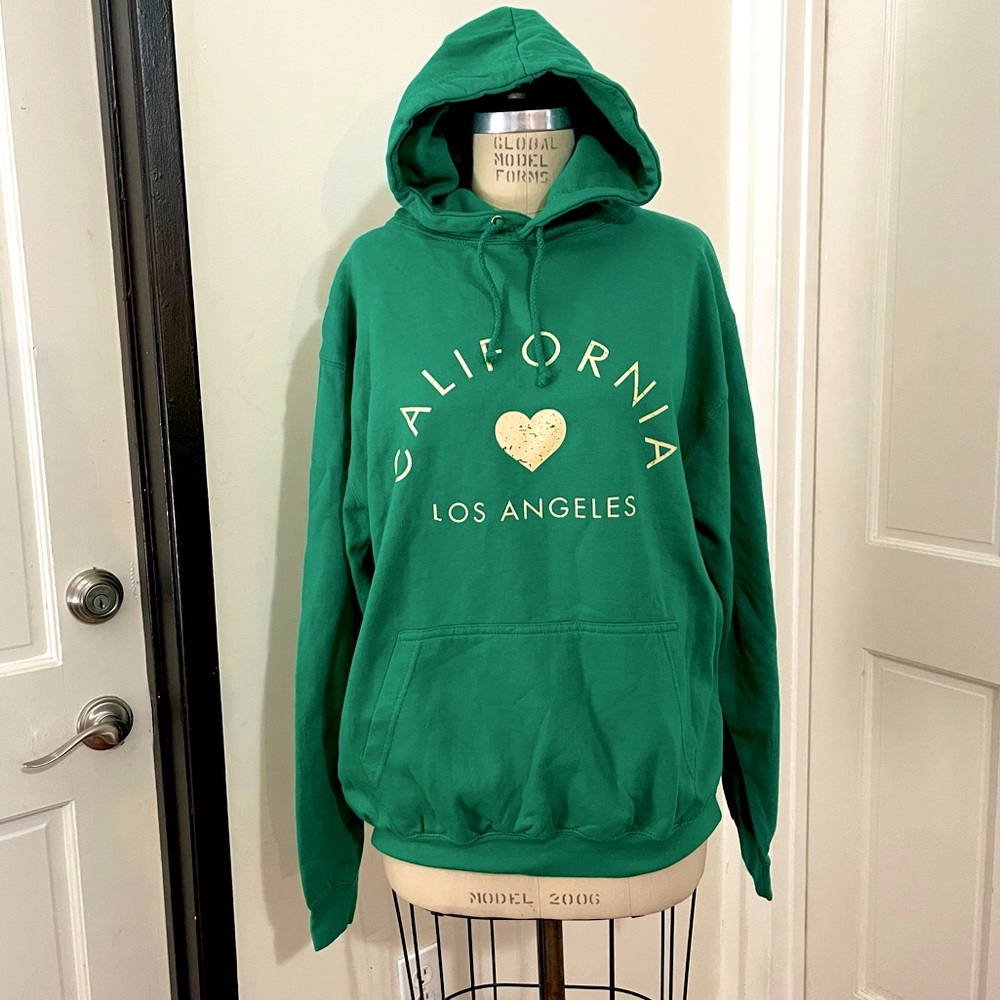 Freeway Exchange “Los Angeles, California” Green Unisex Hoodie